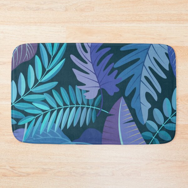 Item preview, Purple and Blue Abstract Tropical Exotic Floral designed and sold by pugmom4.