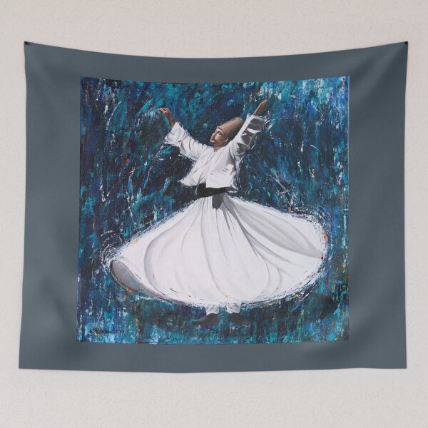 Item preview, Dervish on Blue designed and sold by carolbostan.