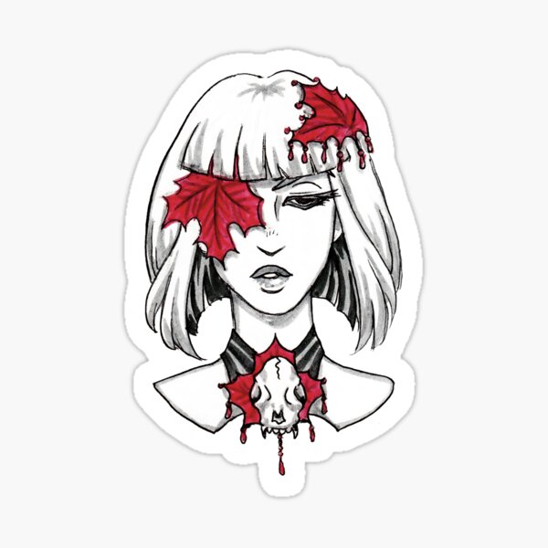 Leafs and Skulls Sticker