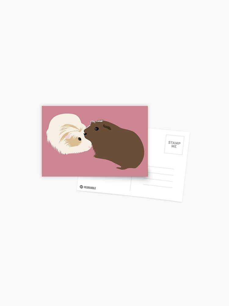 Thumbnail 1 of 2, Postcard, Cavia Amorous designed and sold by guineaglorious.
