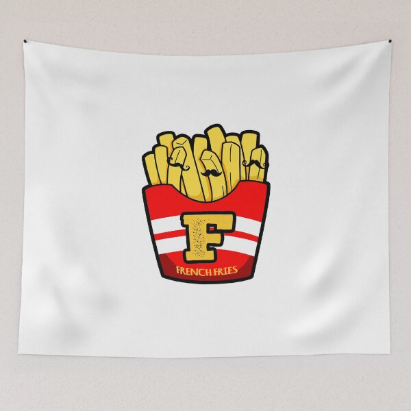 Artikelvorschau, Alphabet-Buchstabe F Nette Pommes-Frites entworfen und verkauft von kidsmonogram.