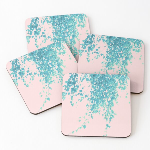Item preview, Turquoise Blush Leaves Delight #1 #tropical #decor #art  designed and sold by Anita's & Bella's Art.