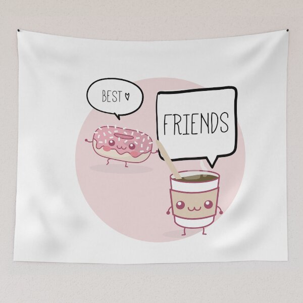 Item preview, Best friends, coffee and donut designed and sold by Urosek.