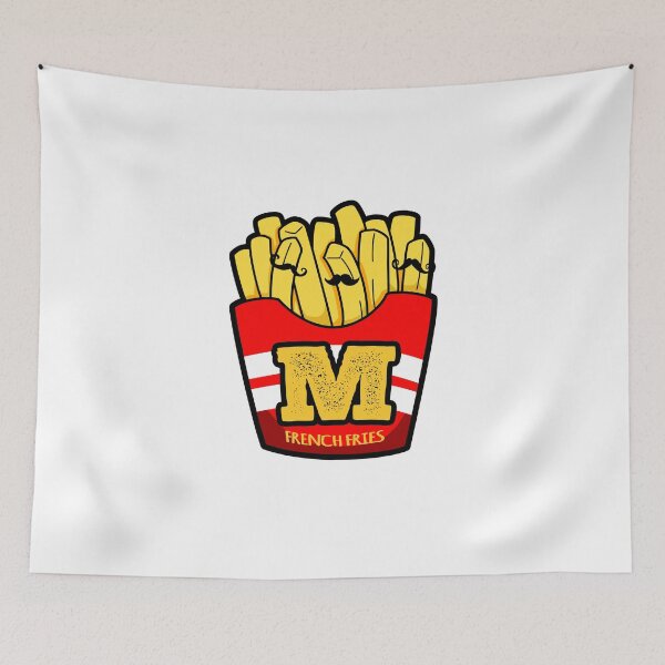 Aperçu de l'œuvre Alphabet Lettre M Mignonnes Frites créée et vendue par kidsmonogram.