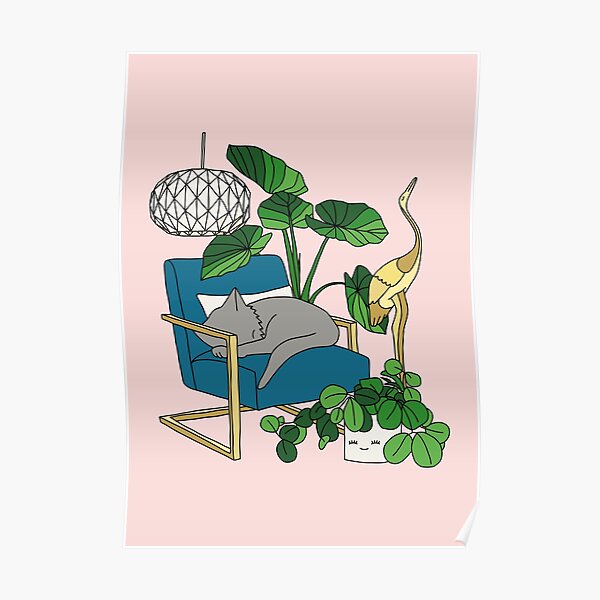 Cat nap by Elebea Poster