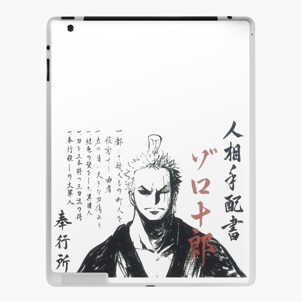 Zorro Wanted One Piece Ipad Case Skin By Syteez Redbubble