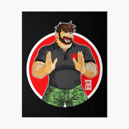 ADAM - BIG BOY (BLACK POLO) Art Board Print