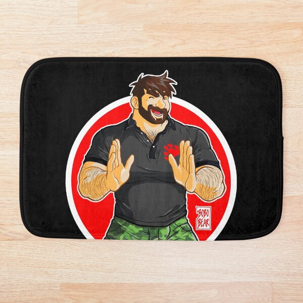 ADAM - BIG BOY (BLACK POLO) Bath Mat