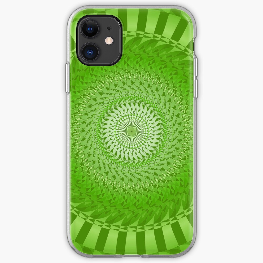 Grüne Sonnenmandala iPhone-Hülle & Cover