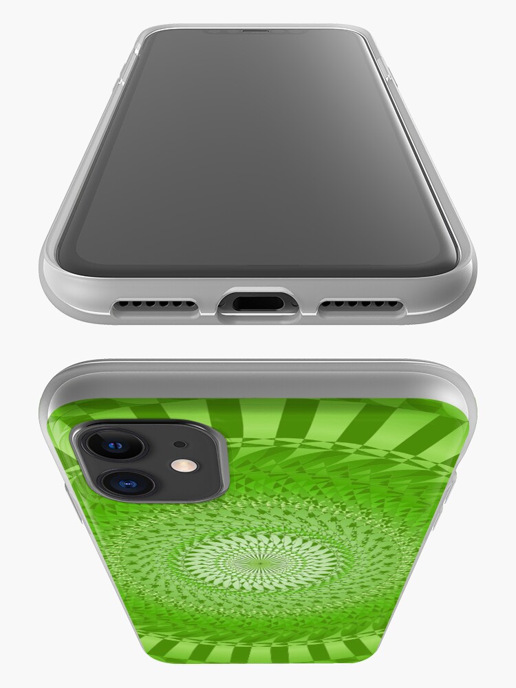 Alternative Ansicht von Grüne Sonnenmandala iPhone-Hülle & Cover