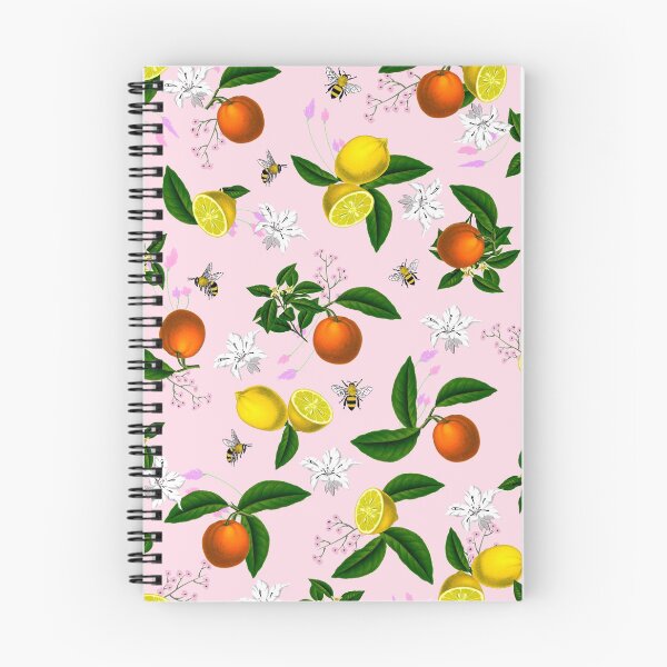 Item preview, Citrus,floral,oranges,lemons,bees,summer pattern designed and sold by MariaMarinova.