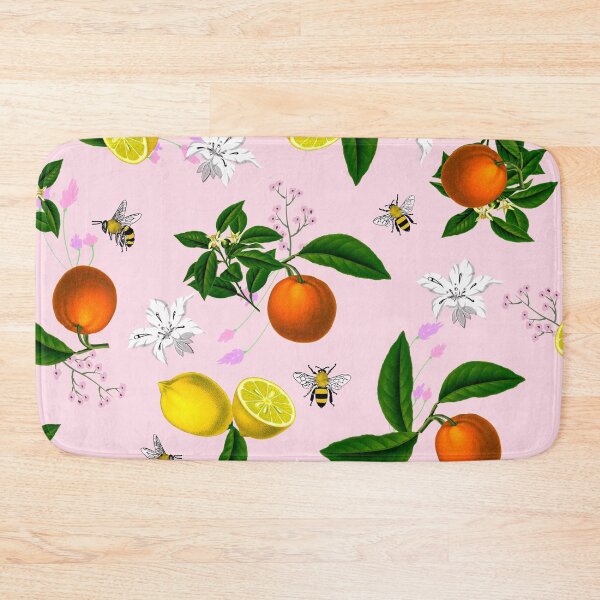 Item preview, Citrus,floral,oranges,lemons,bees,summer pattern designed and sold by MariaMarinova.