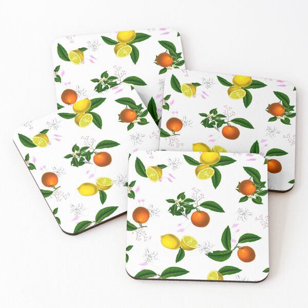 Item preview, Citrus,white flowers ,oranges,lemons,summer pattern designed and sold by MariaMarinova.