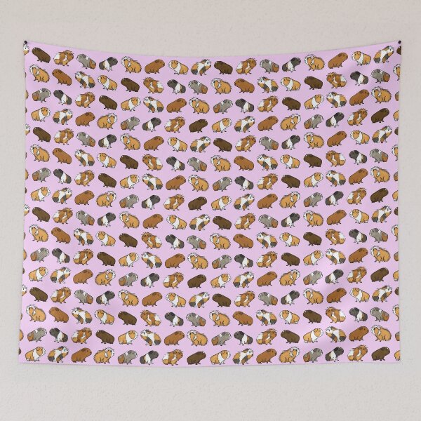 Item preview, Guinea Pig Procession (Pink) designed and sold by cupofcolour.
