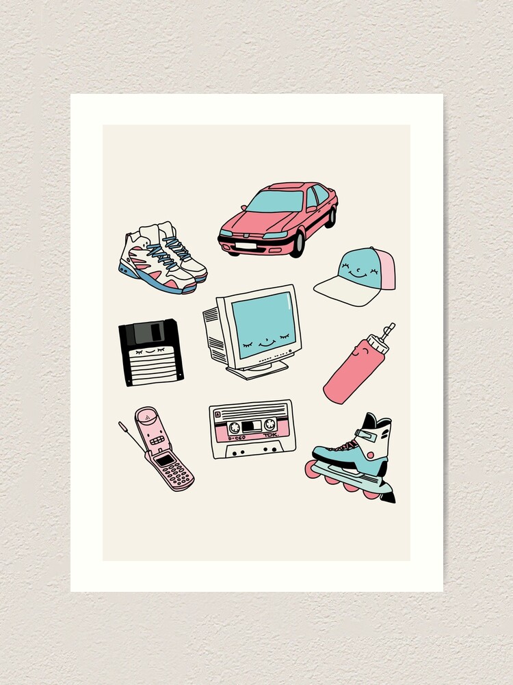 Alternate view of 90s paradise by Elebea Art Print