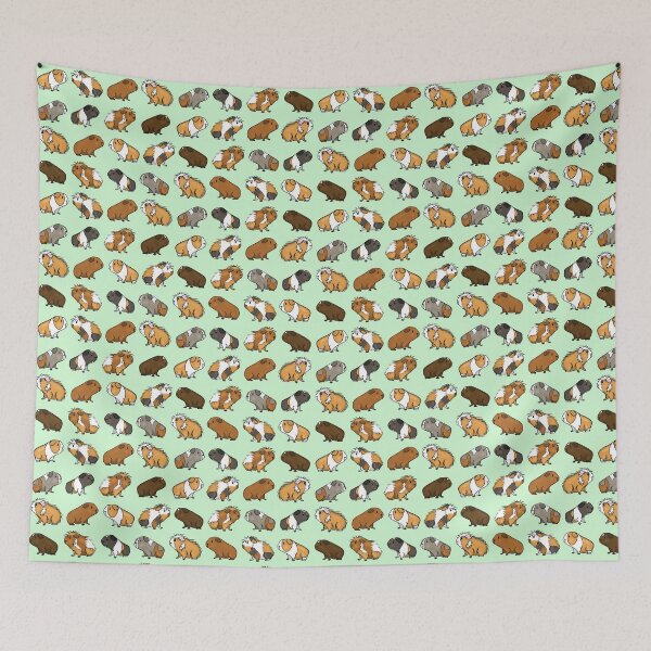 Item preview, Guinea Pig Procession (Green) designed and sold by cupofcolour.