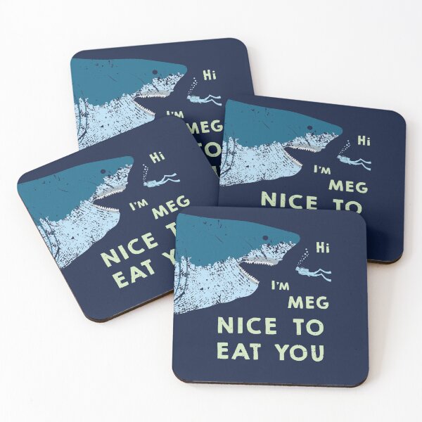Item preview, Megalodon says Nice to Eat You! designed and sold by IncognitoMode.