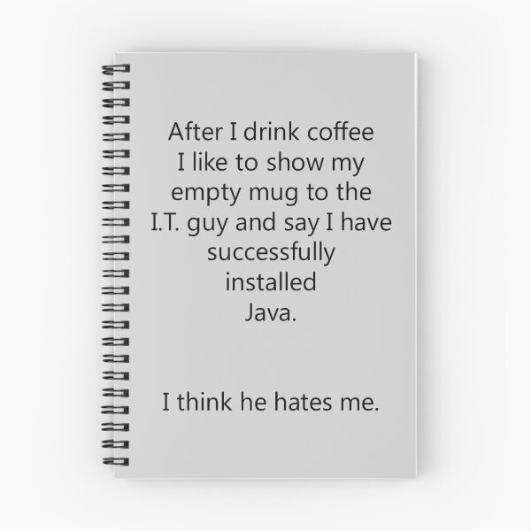 Item preview, Successfully Installed Java Funny Quote designed and sold by MurphyMorganGifts.