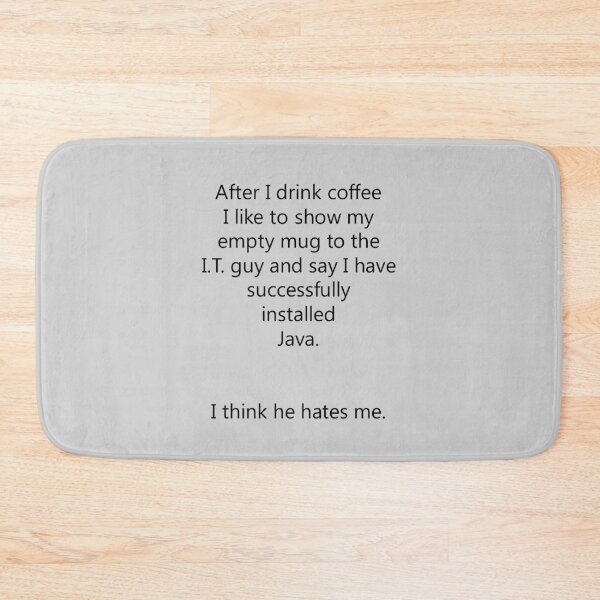Item preview, Successfully Installed Java Funny Quote designed and sold by MurphyMorganGifts.