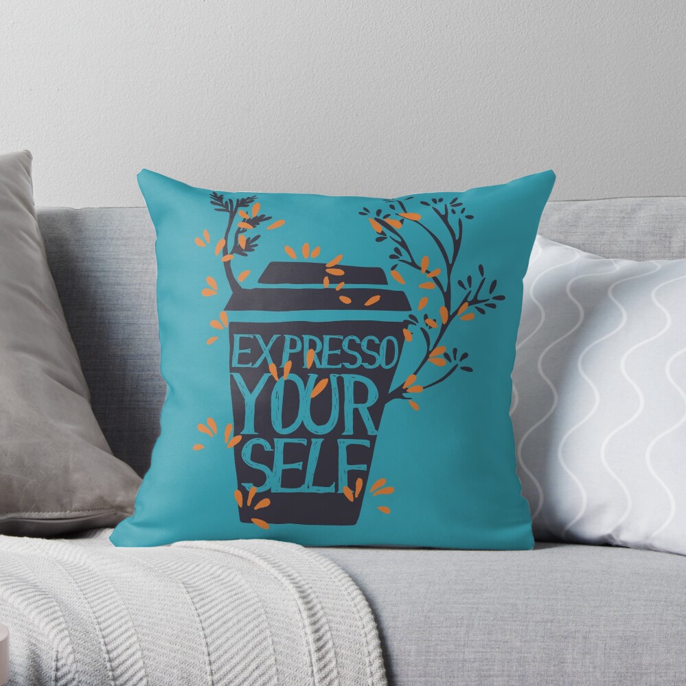 express yourself Throw Pillow