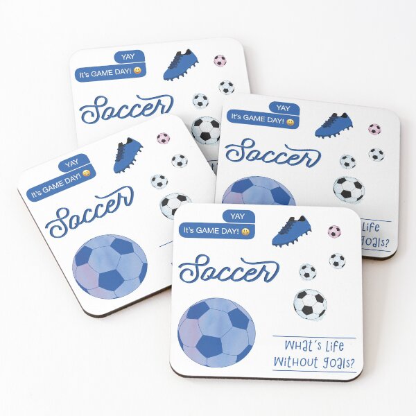 Item preview, Blue Watercolor Soccer Sticker Pack designed and sold by The-Goods.