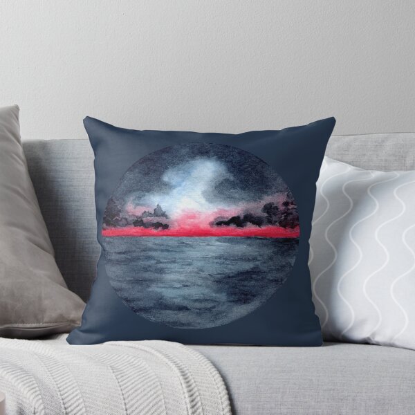 Item preview, Stormy Sea at Night - Round - Watercolour Painting designed and sold by Pattokarts.