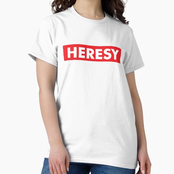 Vista previa del artículo con la obra «Supremacía de la herejía», diseñado y vendido por DesertSnow.