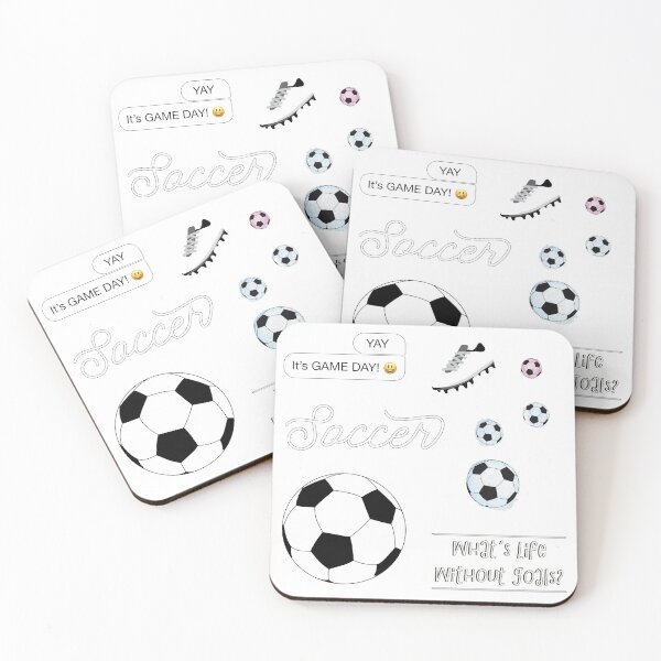 Item preview, White Watercolor Soccer Sticker Pack designed and sold by The-Goods.