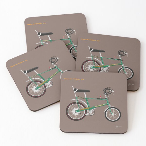 Item preview, Raleigh Chopper Mk 2 GT Sprint, Flamboyant Green, 1974 designed and sold by Tunstall Illustration.
