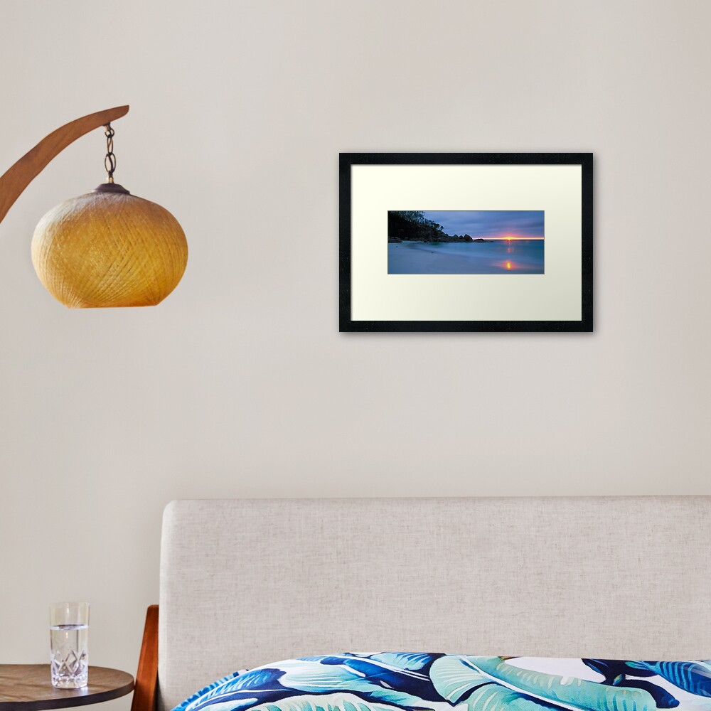 Sunrise - Little Waterloo Bay Framed Art Print