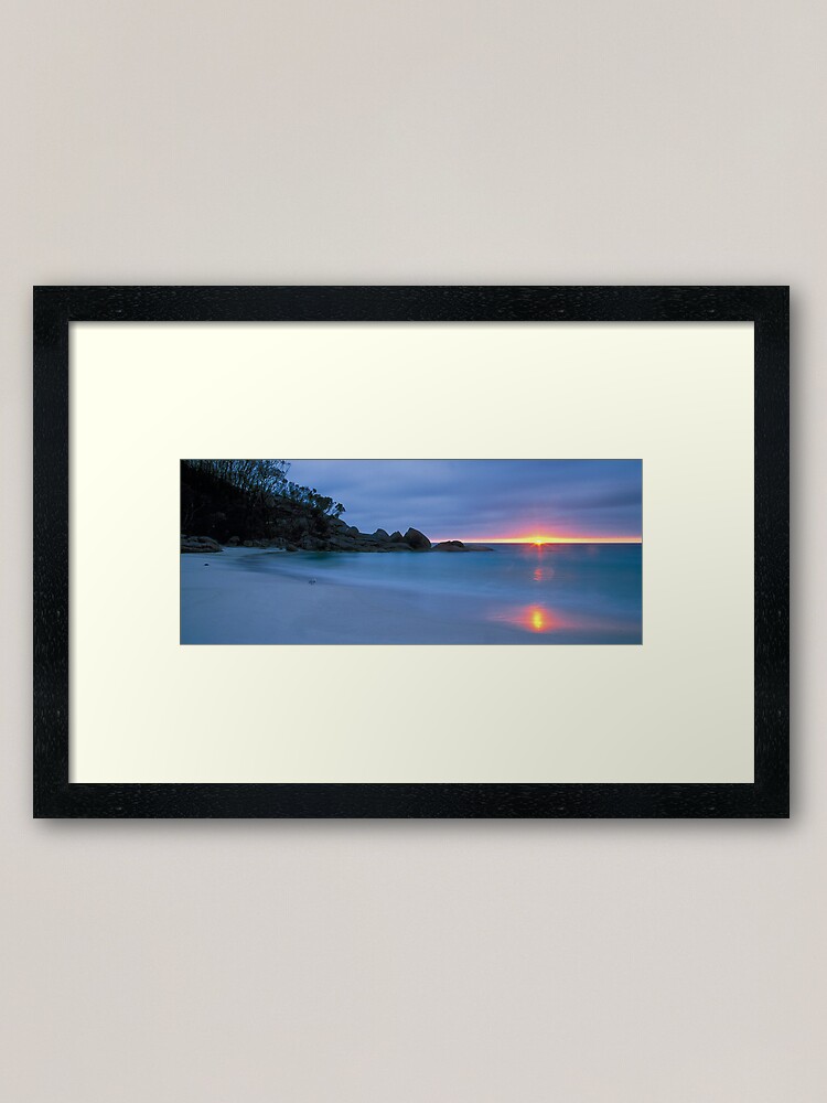 Alternate view of Sunrise - Little Waterloo Bay Framed Art Print