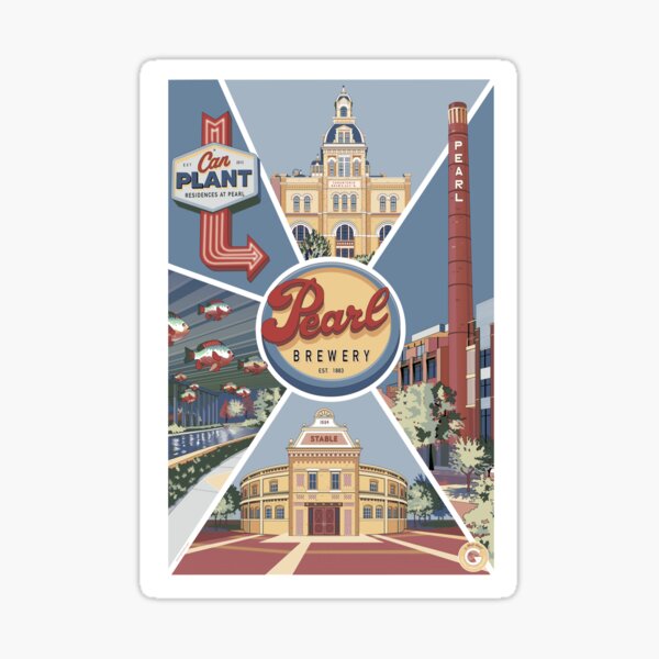 San Antonio's Pearl Sticker