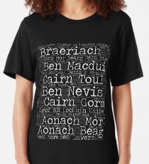 Munro Bagging - 282 Scottish Munros Slim Fit T-Shirt