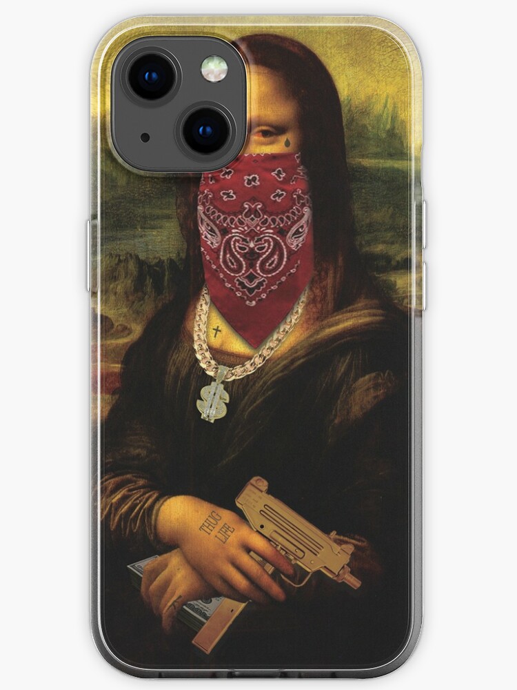 Thug Life Mona Lisa Iphone Case By Kpdesigns Redbubble