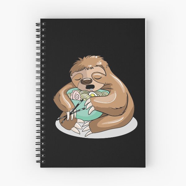 Artikelvorschau, Kawaii Baby Faultier Essen Ramen Nudeln entworfen und verkauft von Whynot123.