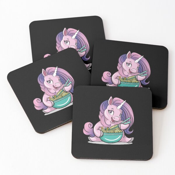 Item preview, Kawaii Baby Unicorn Eating Ramen Noodles designed and sold by Whynot123.