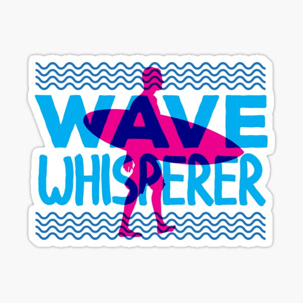 Aperçu de l'œuvre WAVE WAVE Whisperer style de surimpression de surf rétro créée et vendue par Naumovski.
