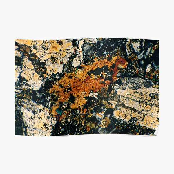 Feldspar Mineral Photograph Poster