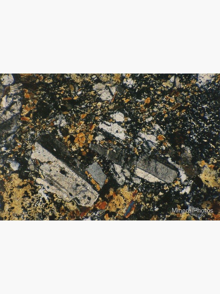 Discover Feldspar Thin Section Geological Mineral Art Premium Matte Vertical Poster