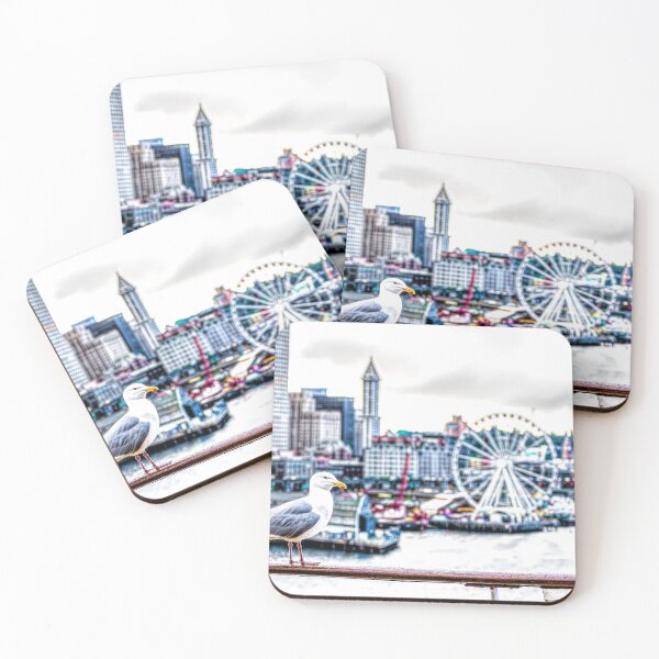 Item preview, Seagull and Seattle Ferris Wheel designed and sold by dbvirago.