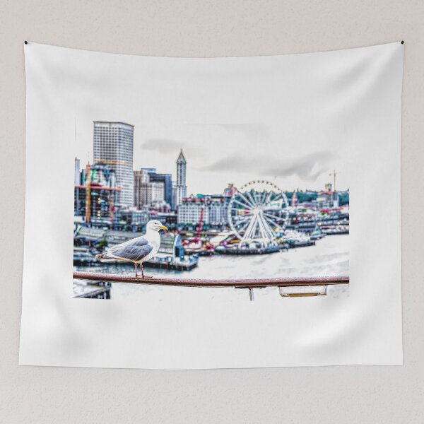 Item preview, Seagull and Seattle Ferris Wheel designed and sold by dbvirago.