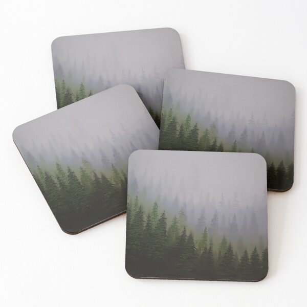 Item preview, Misty Mountain evergreen 3:3 designed and sold by bluejayknits.