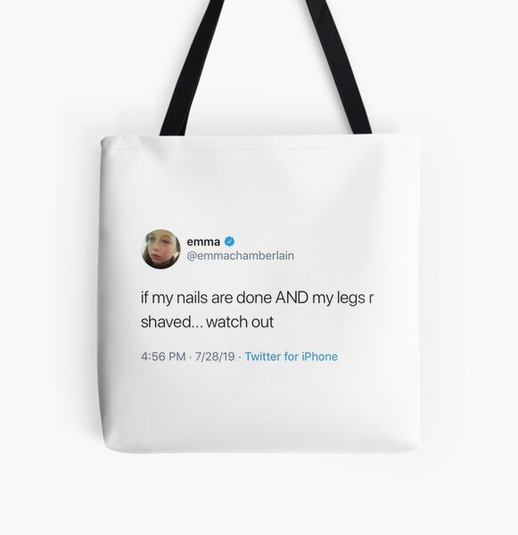Emma Chamberlain Tote Bag for Sale by Sugar Stickers