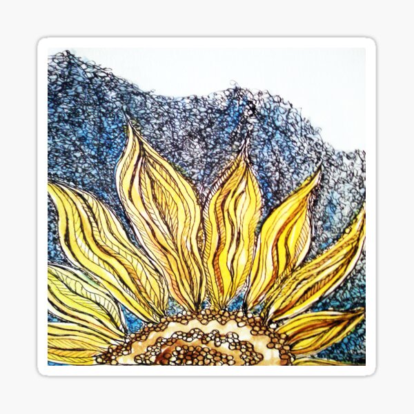 Sunflower Zen Sticker