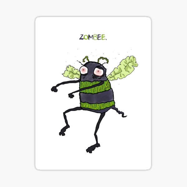 Zombie Bumblebee (Zombee) Sticker