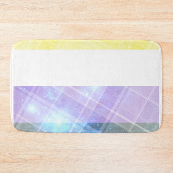 Item preview, Plaid space themed non-binary flag  designed and sold by Jemjae1112.