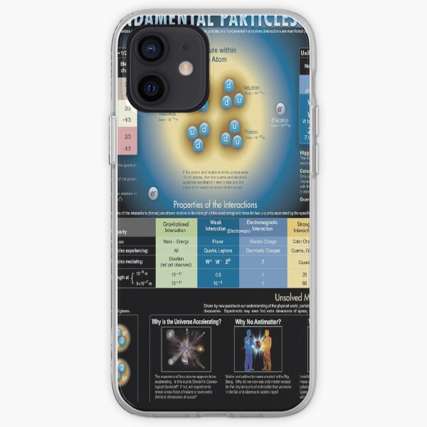 Educational Poster: The Standard Model of Fundamental Particles and Interactions iPhone Soft Case