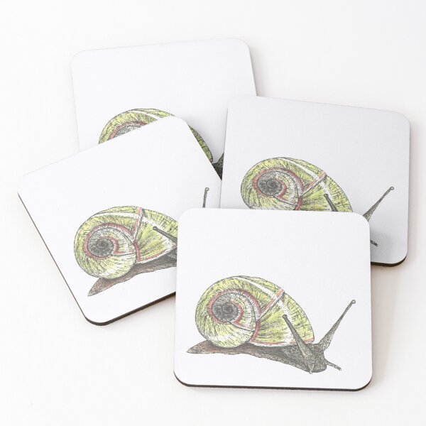 Item preview, Green Painted Snail designed and sold by SerenSketches.