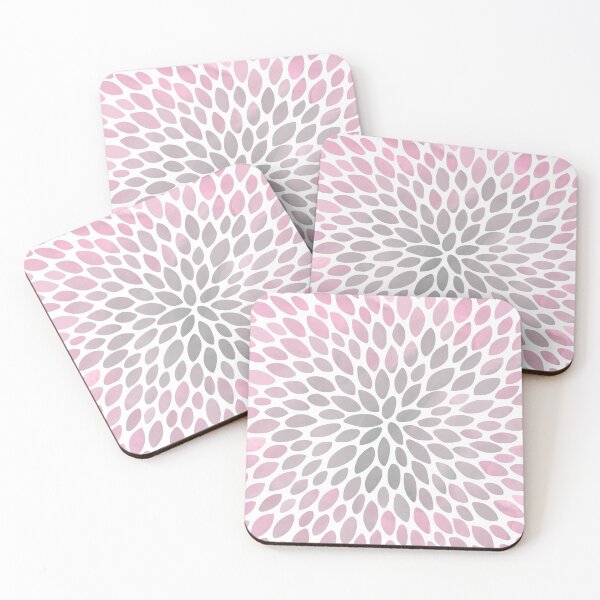 Item preview, Floral Bloom Pattern, Pink and Gray designed and sold by meggydesigns.