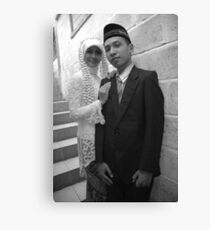 bride and groom Canvas Print